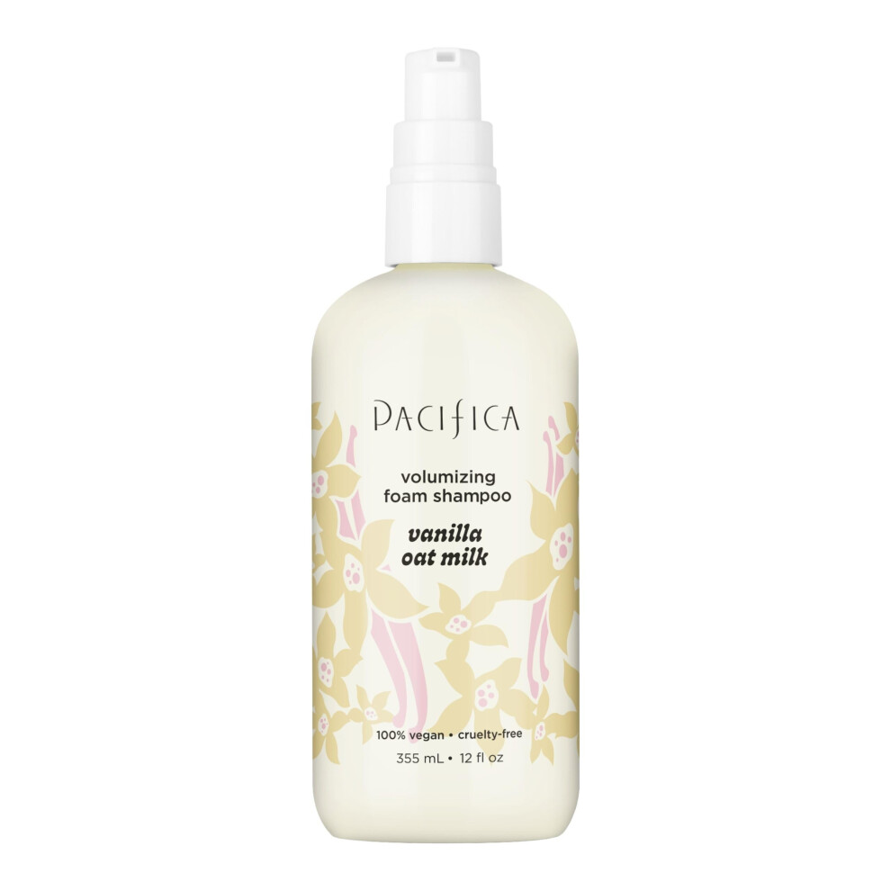 Pacifica Volumizing Foam Shampoo - Vanilla Oat Milk - Anti-Frizz  Volumizing  Deep Conditioning - Repair & Rejuvenate Clean Beauty Vegan Dermatologist