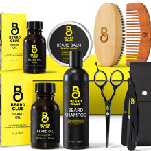 Le Kit Barbe The Beard Club pour Homme - Kit de Soins et Entretien de Barbe