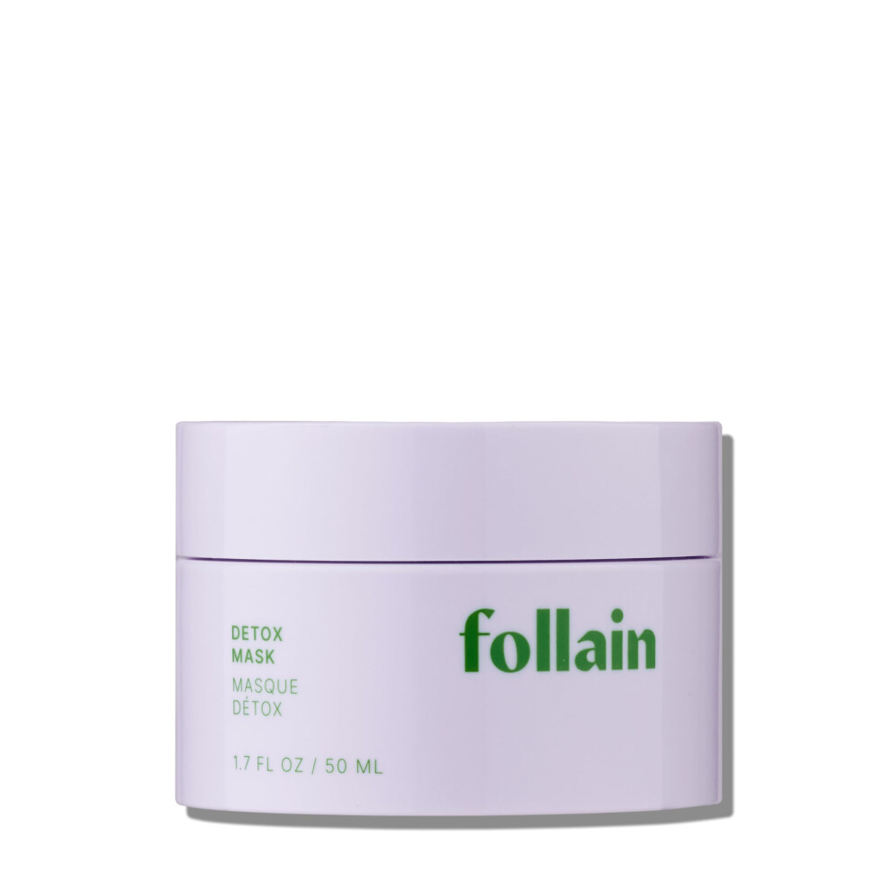 Follain Clay Detox Face Mask For Combination To Oily Skin | Deeply Clean Purify Pores Balance & Reduce Shine - Clean Beauty Aha Bha Pha Resurfacing