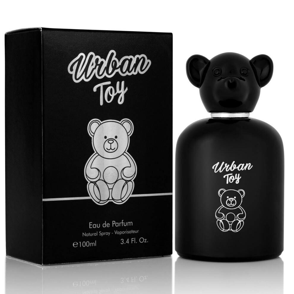 Eau de parfum Urban Toy pour homme (100 ml) - Notes de tête : bergamote italienne, poire verte, élémi, poivre rose et noix de muscade indonésienn