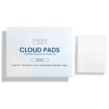 Clean Skin Club Cloud Pads Ultra-Soft & Thick Face Pads 60 Count 100% Organic Cotton Dermatologist-godkendt makeupfjerner og tonerapplikatorpuder
