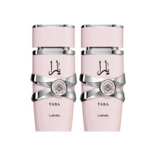 Lattafa Yara fr kvinnor Eau de Parfum Spray 3,4 ounce (frpackning med 2)