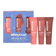 ALLEYOOP Lip Goals Trio 3-Piece Lip Balm Set - Hydrating & Moisturizing Lip Care for Cracked Lips - Natural Plumping Lip Moisturizer That Smooths S