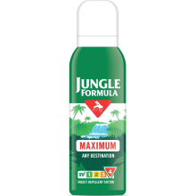 Jungle Formula Maximum Repellent Aerosol 125ml - Maximum Strength, against Mosquitoes,