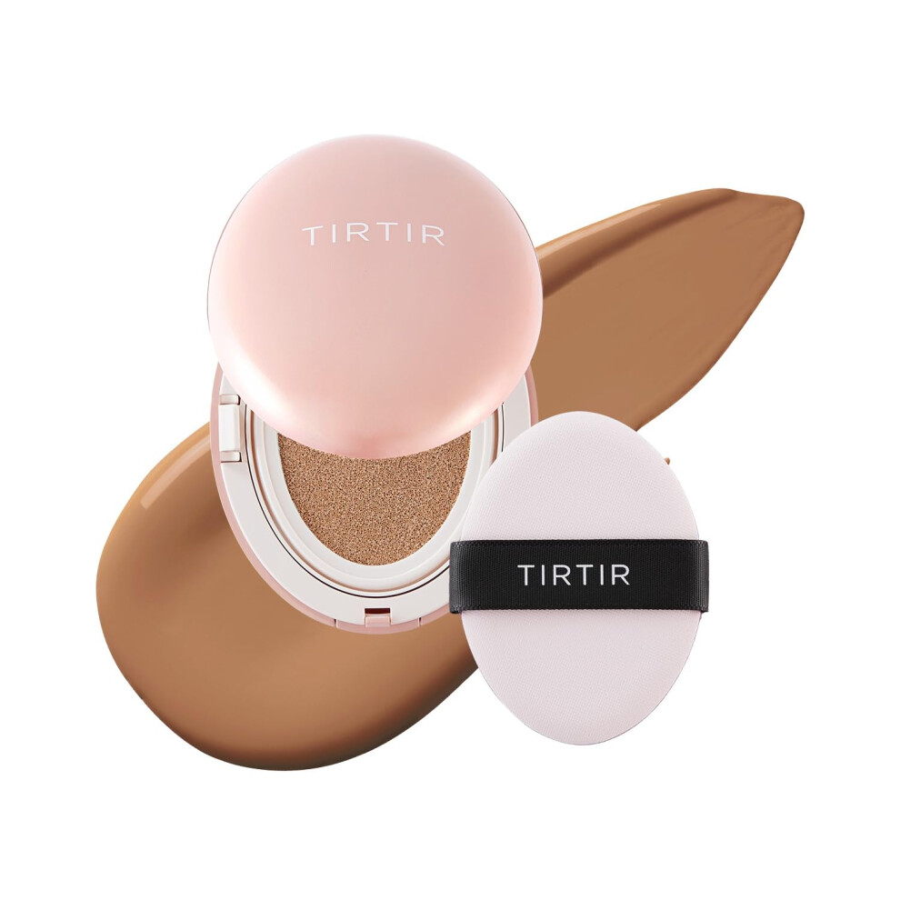 Tirt R [*Mini Size*] Tirtir All Cover Pink Cushion | Korean Cushion Foundation (#33C Hazel 0.15 Fl Oz)