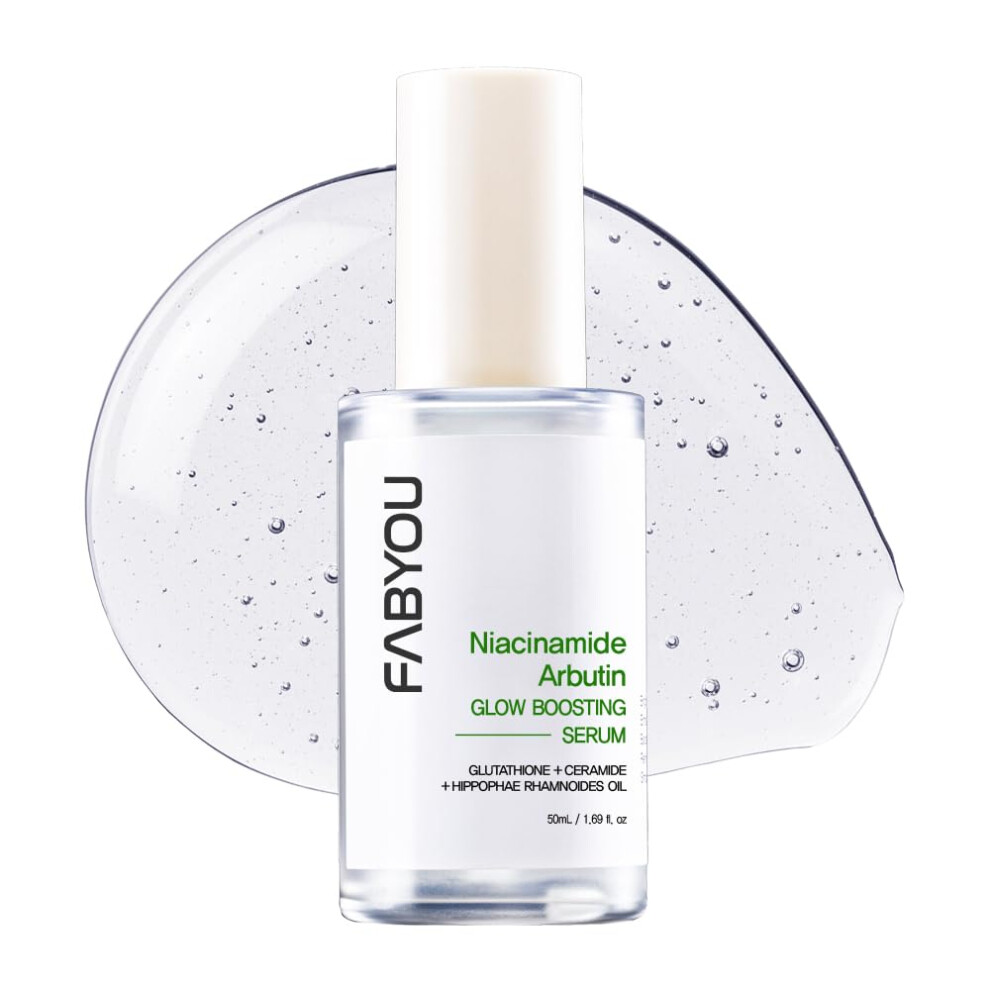 Fabyou Niacinamide Arbutin Glow Boosting Serum 1.69 Oz - Clarifying Pore Care With 10% Niacinamide & Arbutin. Fast Absorbing Radiant Skin Tone-Korean