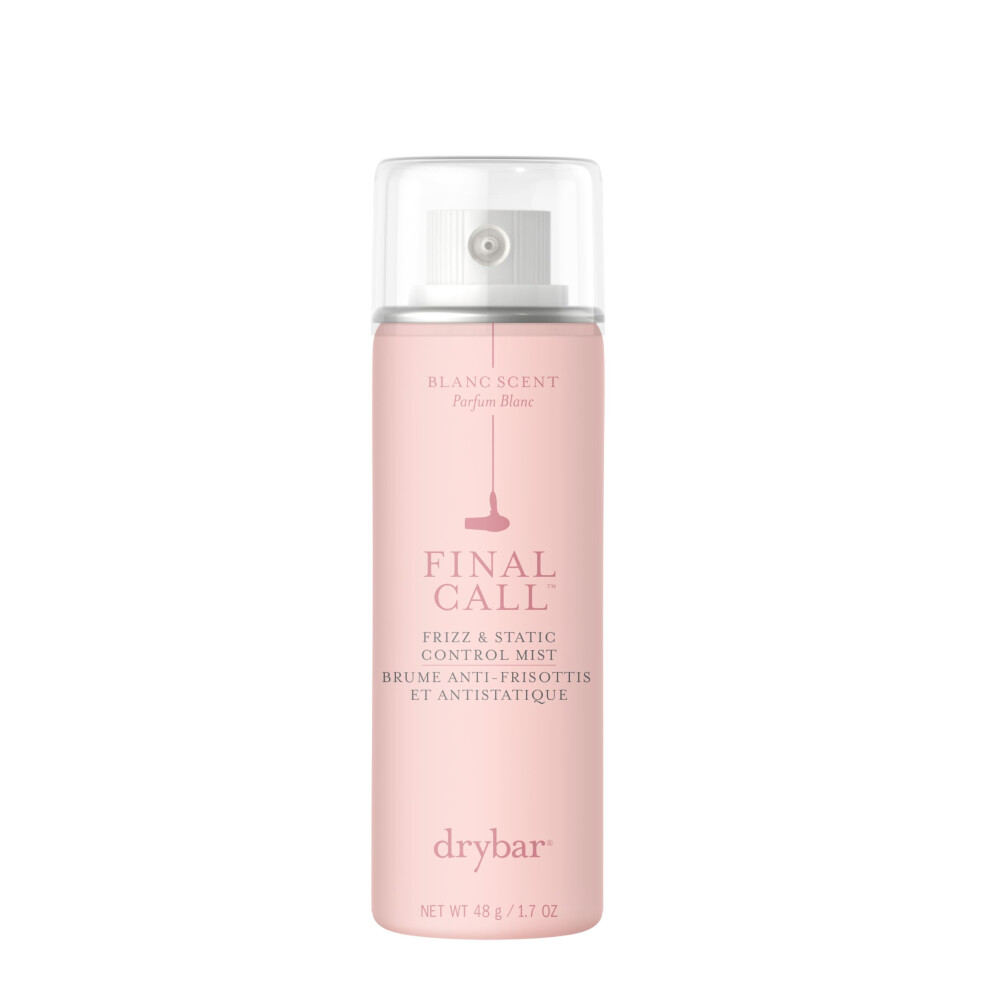 Drybar Final Call Frizz & Static Control Mist Blanc Scent - Travel Size | Fights Frizz Tames Flyaways To Maintain Smooth And Shiny Blowouts 24 Hour