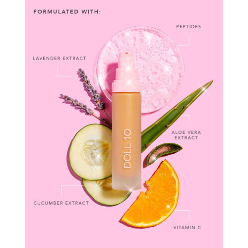 T.C.E Dette d?kker alt Superd?kkende serummakeup med peptider (Lys/Medium One Size) 2