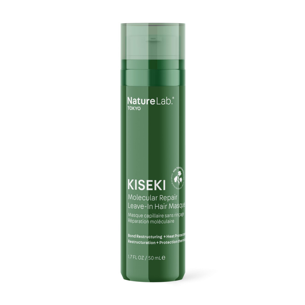 Naturelab. Tokyo Kiseki Molecular Repair Leave-In Hair Masque: Restores Damaged Hair With Plant Peptide Complex Repairs Heat & Chemical Damage