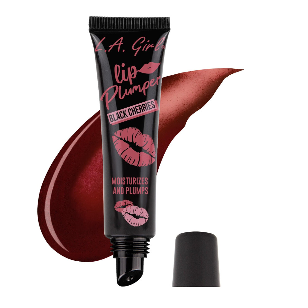Dievca Z Los Angeles Black,Red L.a. Girl Tinted Lip Plumper Black Cherry Glp530