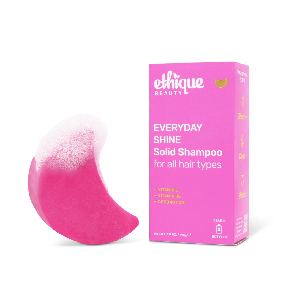 Photos - Hair Product Ethique Everyday Shampoo Bar for soft shiny hair with Vitamin C - Plastic-Free Cruelty-Free Vegan 3.88 oz - Formerly Pinkali