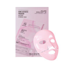 VT COSMETICS Collagen Reedle Shot 100 2-Stufen-Hydrogel-Maske (34,5 g x 4 Stück), intensiv straffende Exosom 500 Da Kollagen-Gesichtsmaske, Hautelast