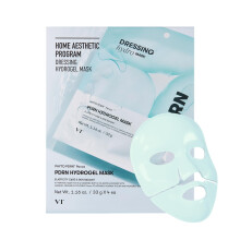 VT COSMETICS PDRN Hydrogel Mask (33 g x 4 kpl) Intensiivinen ravitseva nuorentava kasvonaamio Ihon korjaus ja kimmoisuuden lis    minen Y  n yli sul