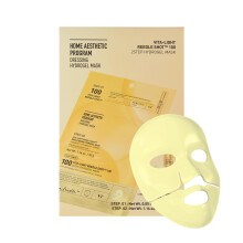 VT COSMETICS Vita-Light Reedle Shot 100 2-Stufen-Hydrogel-Maske (34,5 g x 4 Stück), intensiv leuchtende Exosom-Glutathion-Gesichtsmaske, klarer und g