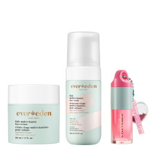 Evereden Happy Kids Skin & Lips Rutin Multi-Vitamin Kids Face Wash & Kids Arckrm s sznezett ajakolaj kszlet Tiszta s vegn borpols gyereke