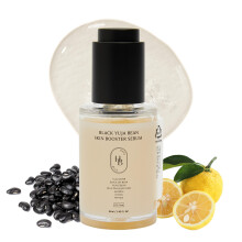 HEVEBLUE Black Yuja Bean Skin Booster Serum - Moisturizing Sensitive Skin Korean Skincare Hypoallergenic Deep Hydration Vegan Oil-free Makeup