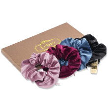 Lolalet Stash Scrunchies 4 db cipzras zsebbel Rejtett Zseb Scrunchie Rejtett Pnzrt Elasztikus hajktok Lfaroktart Tartozkok vkony, vkony gnd