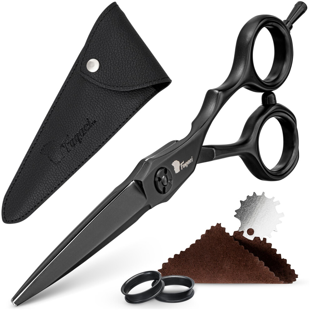 Fagaci Hair Scissors Professional 5440C Steel For Superior Precision Extremely Sharp Blades Hair Cutting Scissors For Women & Men Durable Sharpness