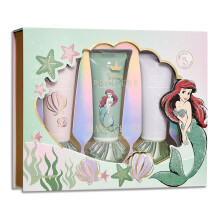 Belle Maison Disney Mermaid Ariel 3pc Hand Cream Set - Tropical Coconut Sea Salt Vanilla Lilac Scented 30 ML / 1.01 FL OZ Each Hand Cream Set