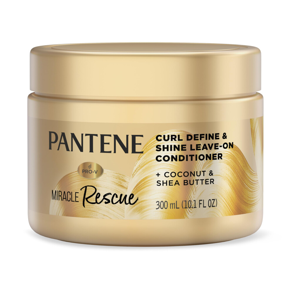 Pantene Miracle Rescue Curl Define & Shine Leave-On Conditioner 10.1 Fl Oz