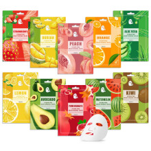 10 Pack Variety Facial Sheet Masks Skin Care Set Hydrating Bulk Sheet Face Masks Skincare Gifts Set for Women Men Long Lasting Moisturizing Face Ma