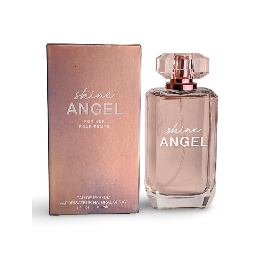 United Scents Shine Angel Eau De Parfum For Women 3.4 Fl Oz Musk Raspberry Nectar Amber