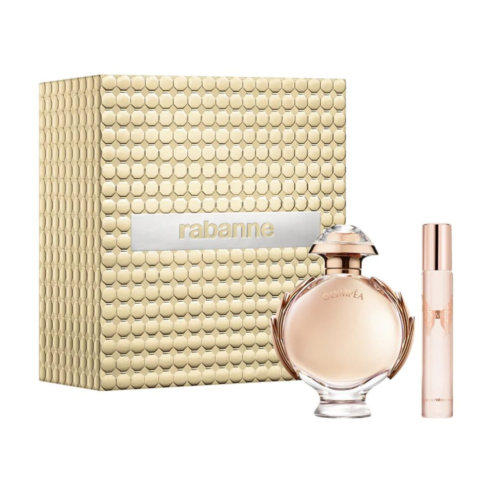 Paco Rabanne Olympea 2-Piece Gift Set For Women  (2.7 Oz Eau De Parfum Spray + 0.67 Oz Miniature)