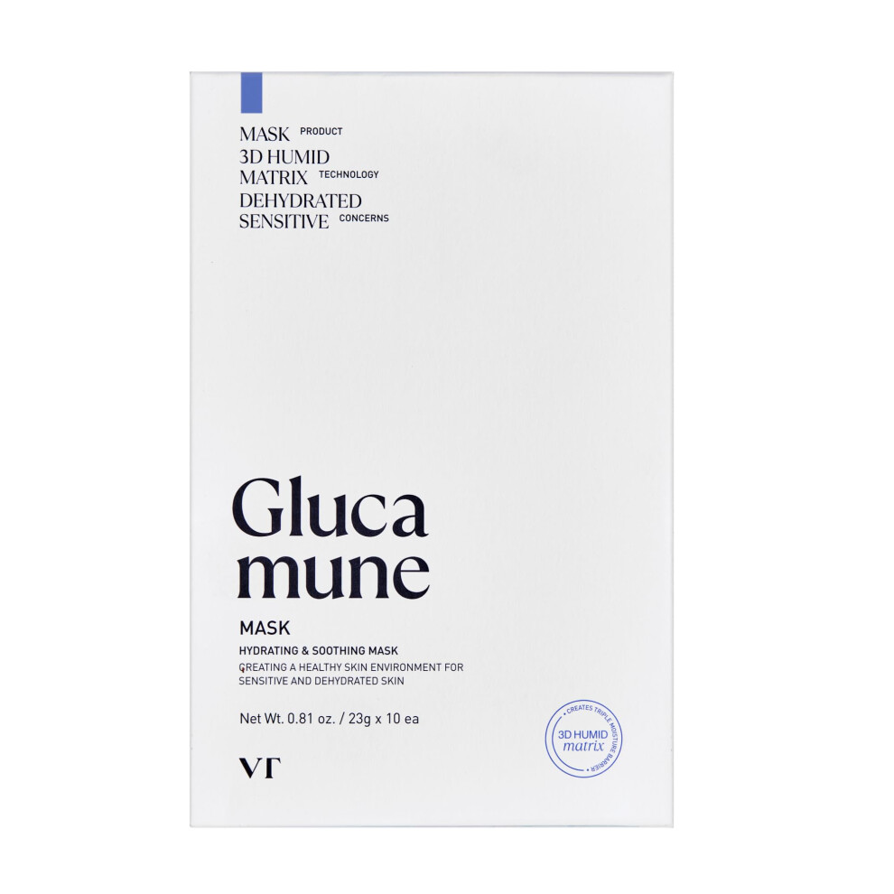 Vt Cosmetics Glucamune-Maske, Veganes Mucin, Beruhigend Und Lindernd F R Alle Hauttypen, 10 St Ck