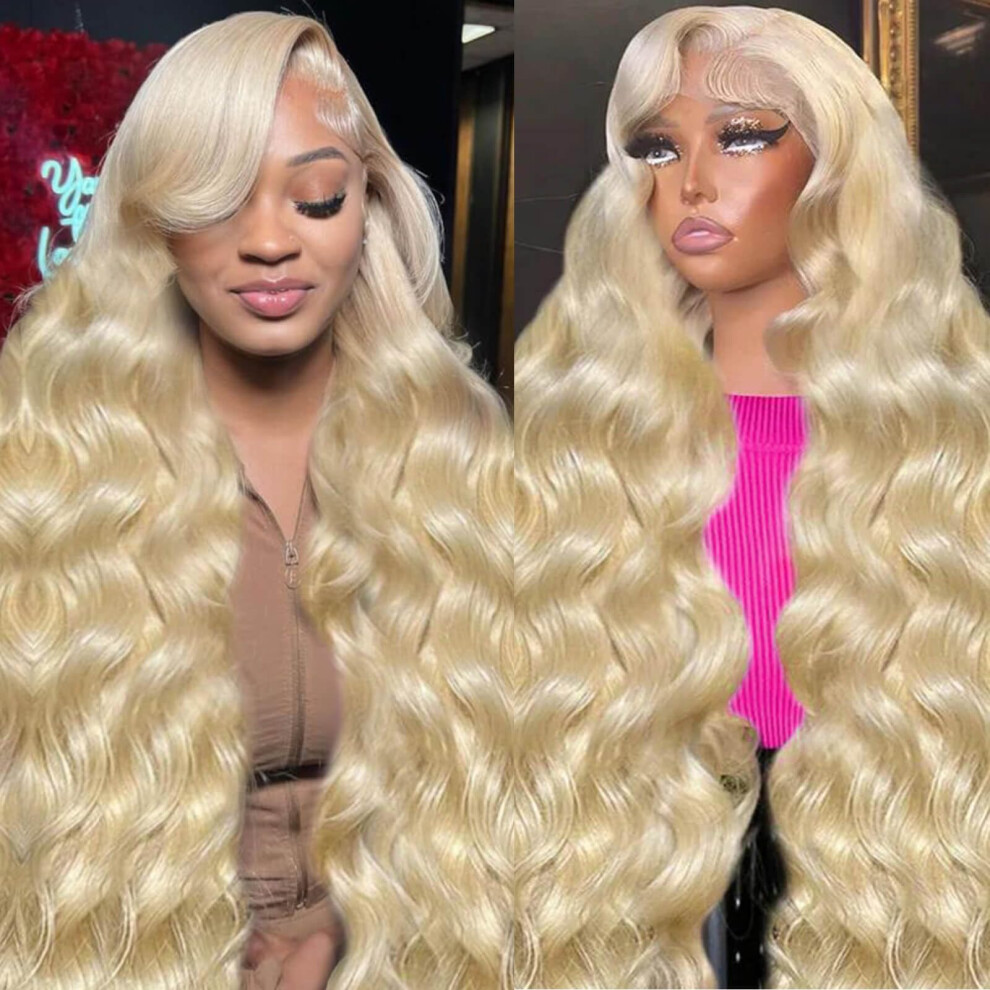 Bownash 613 13X6 Lace Front Wig Human Hair 613 Hd Lace Front Wigs Human Hair 200 Density Blonde Wig Human Hair 613 Body Wave Lace Front Wigs Human Hair 13X6 P