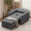 Convertible Single Sofa Bed with USB & Type-C Port 2