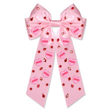 Boderier Valentin-napi haj masni noknek lnyoknak Beszlgets Candy Heart haj masnik kkves XOXO haj masni Valentin napi ajndkok rzsaszn XOXO sz