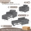 Convertible Single Sofa Bed with USB & Type-C Port 3
