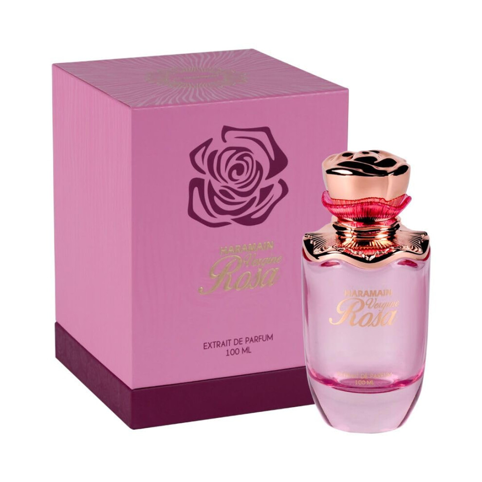 Al Haramain Vergine Rosa For Women - Arabian Perfume For Women - Long Lasting Fragrance - Arabic Perfume - Extrait De Parfum - 3.4 Oz Edp Spray