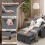 Convertible Single Sofa Bed with USB & Type-C Port 8