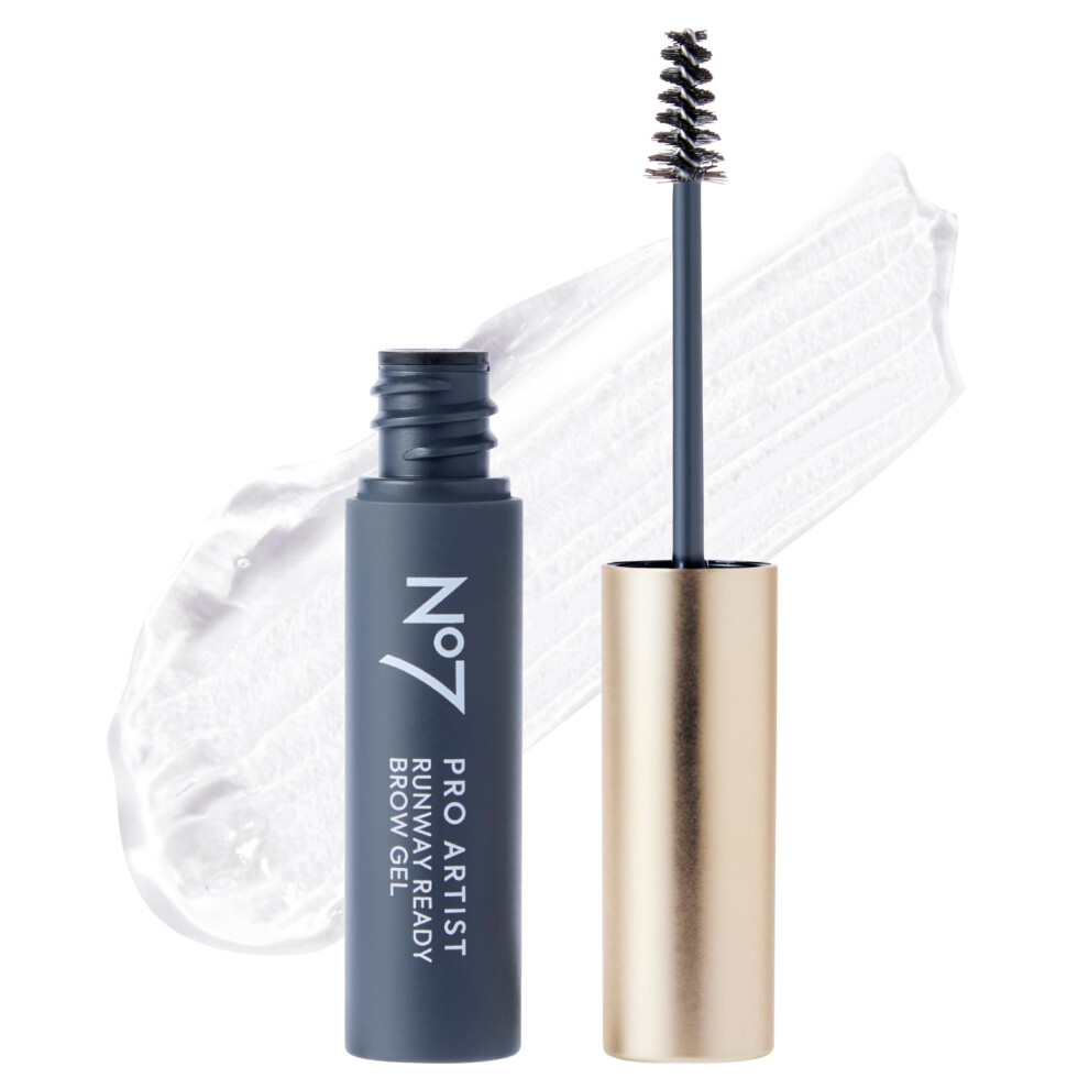 No7 Pro Artist Clear Eyebrow Gel - Lightweight Brow Gel to Sculpt  Tame & Set - Flexible Formula for All Brow Colors - Effortlessly Tames Stray Hairs