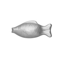 Amco Rub v?k bar rustfrit st?l lugtabsorberende fisk formet - opvaskemaskine sikkert k?kken og udend?rs essentiel til hvidl?gsl?g fiskeri vandren