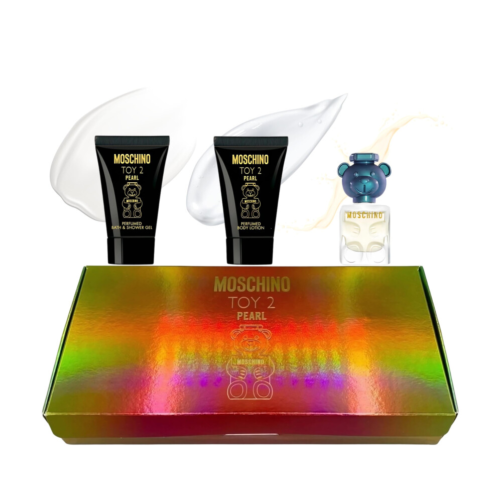 MOSCHINO Toy 2 in Pearl Perfume for Women Gift Set Mini Splash Trio 0.17 Fl Oz