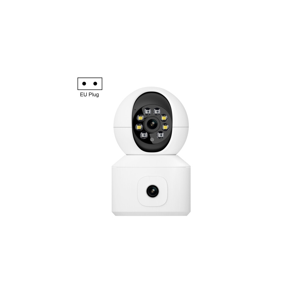 ESCAM QF010 2x2MP Dual-lens Dual-screen Surveillance WiFi Camera Supports Two-way Voice & Motion Detection (European Standard)