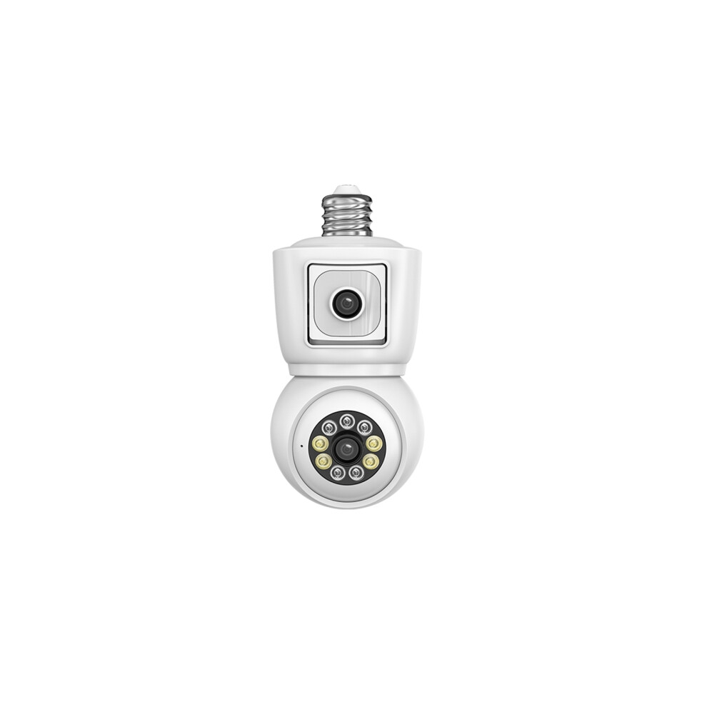 Dp44 Bulb-Type Motion Tracking Smart Night Vision Camera Supports Voice Intercom (White) White