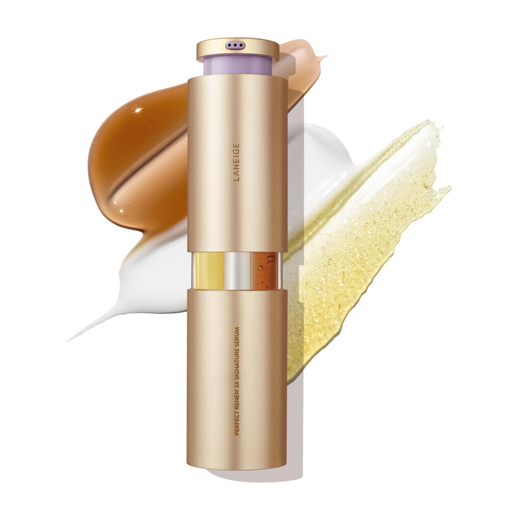 Laneige Perfect Renew 3X Signature Serum Mini: Retinol Ceramide & Collagen-Peptide Complex Anti-Wrinkle Care Radiance & Firming