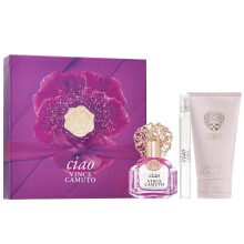 Vince Camuto Ciao 3 PC Gift Set for Women Fruity Floral Scent Stocking Stuffer Christmas Gift for Her Eau de Parfum 3.4 Fl Oz + 0.34 Fl Oz Travel