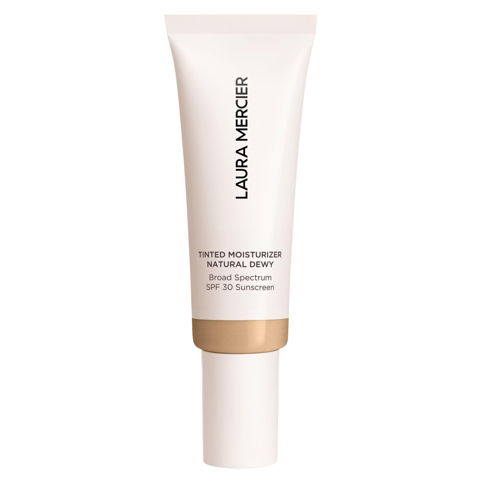 Laura Mercier Tinted Moisturizer Natural Dewy with SPF 30: 24HR+ Hydration  Long Lasting  Sheer to Light  Buildable Coverage  Dewy Finish  Improve Ski