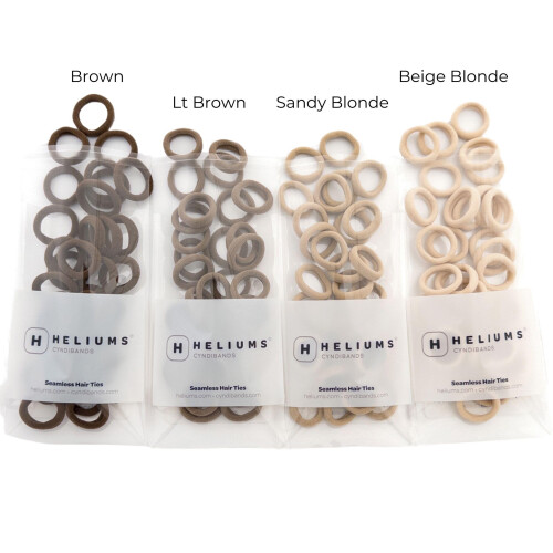 Elásticos Mini Heliums Sem Danos - Castanho Claro - Extra Pequeno 0.7 Polegadas 2