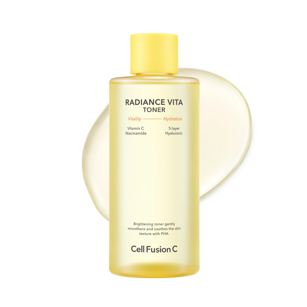 Bunkov F Zia C Cell Fusion C Radiance Vita Toner Urea + Vitamin C + Pha - Facial Toner For Bright Glowing Skin 10.1 Fl.oz / 300Ml - Skincare For Face