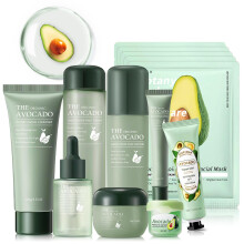 Avocado Skin Care Set 13-In-1 Travel Skincare Kits for Hydrating & Soothing Skin Daily Care Routine Kit with Avocado Anti Aging Facial Kit for Wome