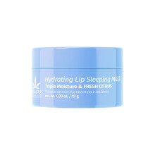 Hempz Hydrating Lip Sleeping Mask - Triple Moisture Fresh Citrus (.70 Oz.) | Overnight Hydrating Lip Balm for Dry Lips Lip Repair Chapped Lip Treat