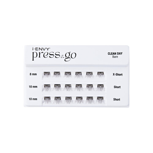 Cílios Postiços i-ENVY Press&Go Autoadesivos, Sem Cola, Aplicação Fácil, Sem Danos (Clean D) 1