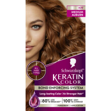 Coloration permanente Schwarzkopf Keratin Color 7.7 Auburn moyen - Teinture permanente de qualit    professionnelle, jusqu'    100 % de couverture de