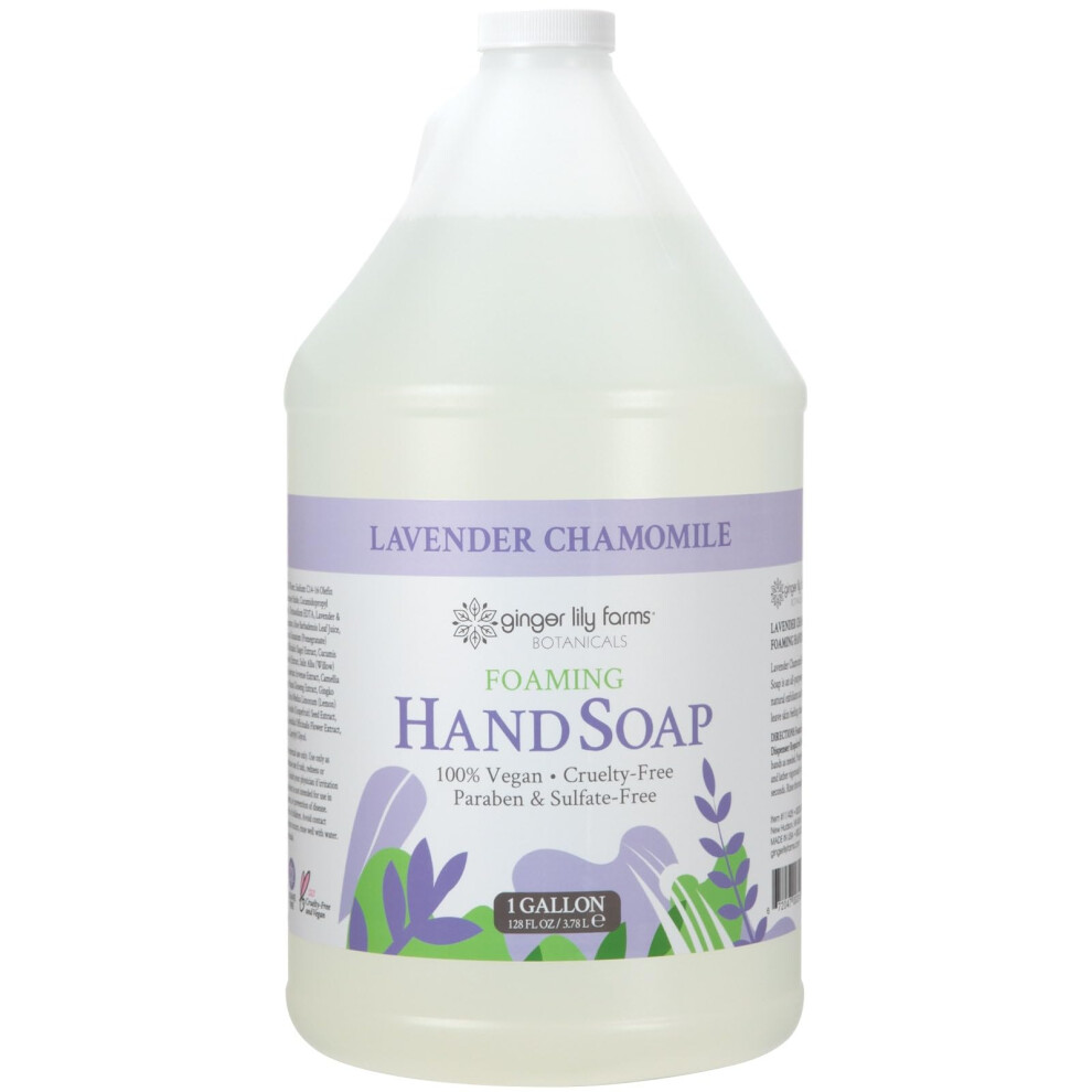 Ingefã¦R Lily Farms Lavender Ginger Lily Farms Botanicals All-Purpose Foaming Hand Soap Refill 100% Vegan & Cruelty-Free Chamomile Scent 1 Gallon (128 Fl Oz)