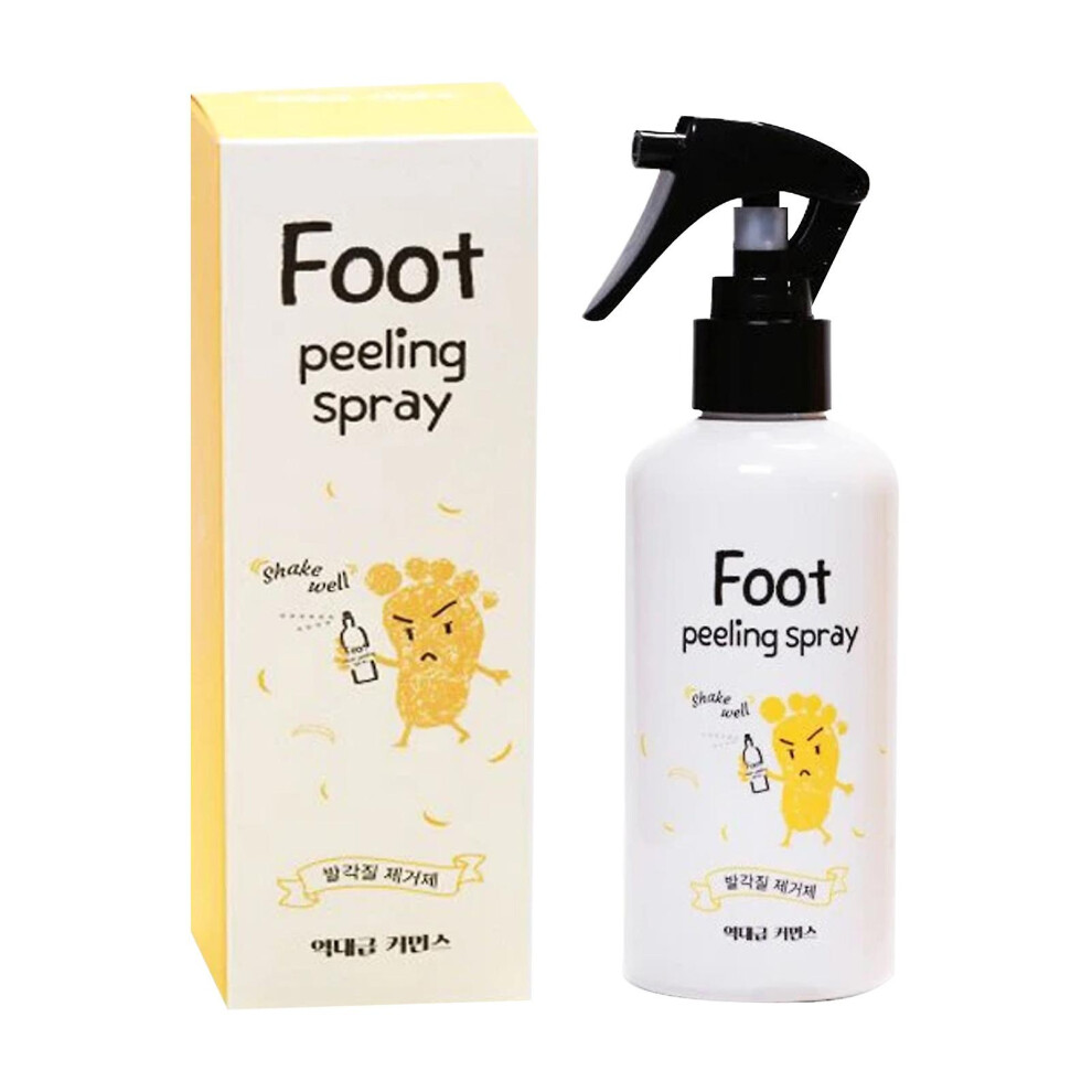 Foot Exfoliation Spray with Orange Oil - Gentle Dead Skin & Calluses Removal, Moisturizing Rejuvenation